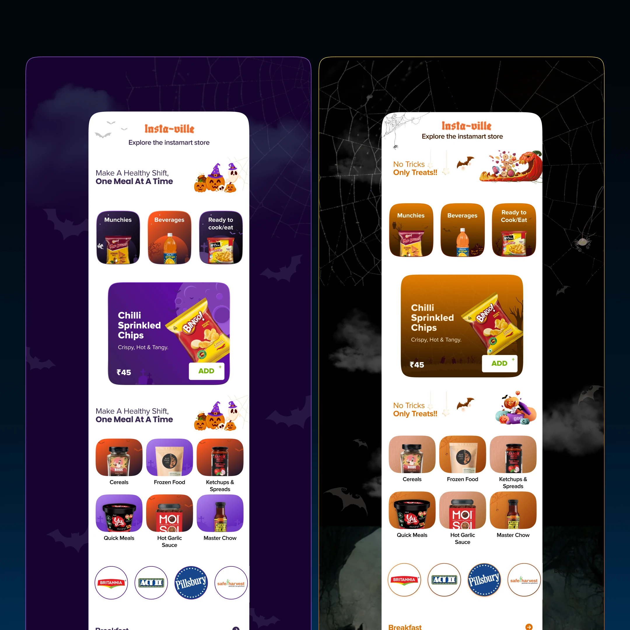Insta-ville instant grocery delivery mobile app